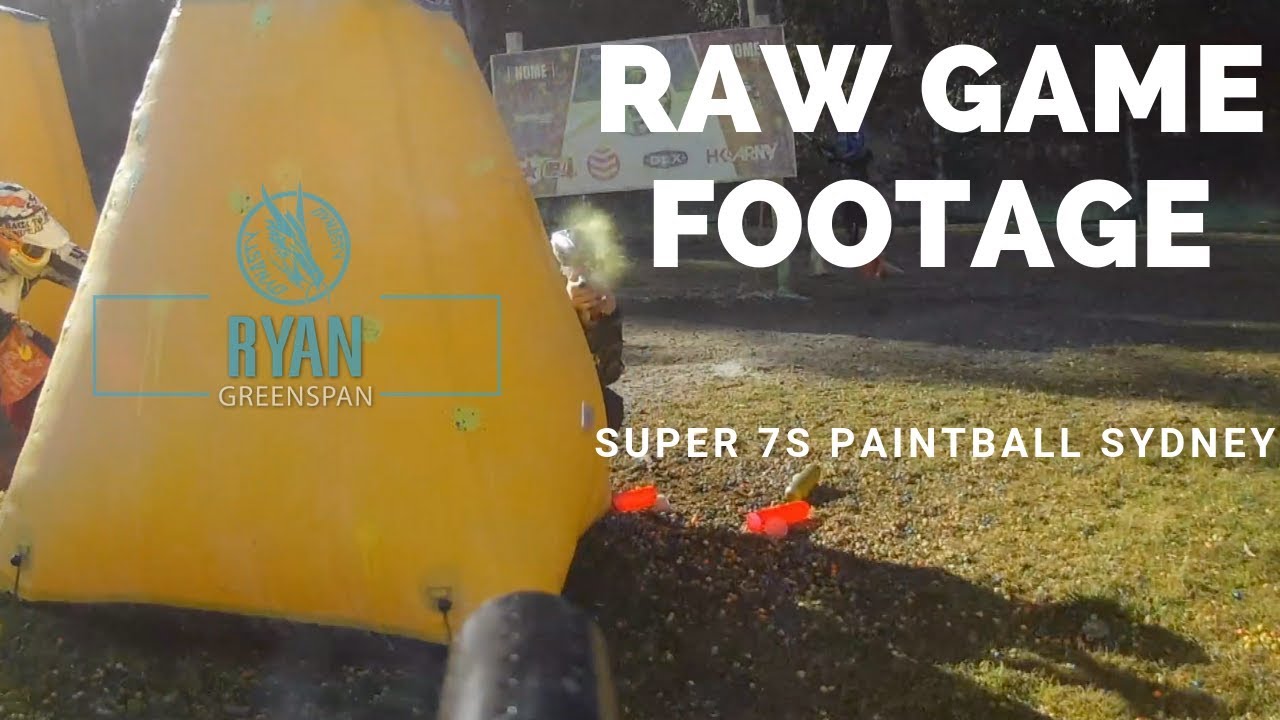 Raw Game Footage Super 7s Paintball Sydney Ryan Greenspan - POV Action