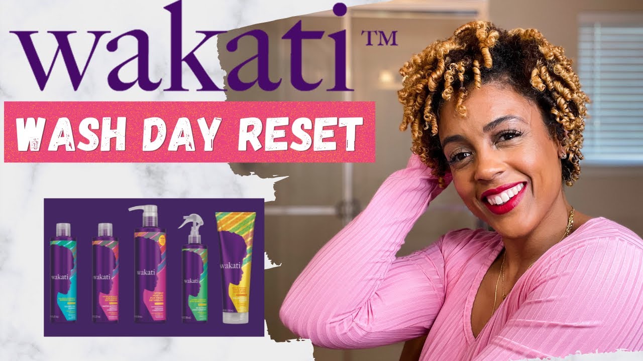 Defined Curls and TWA Short Natural Hair Wash and Go Tutorial - Wakati Hair Review and Tutorial Wash