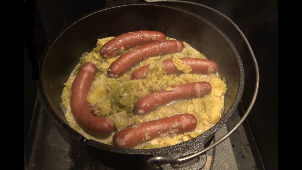 Wirsingeintopf aus dem Dutch Oven oder Backofen