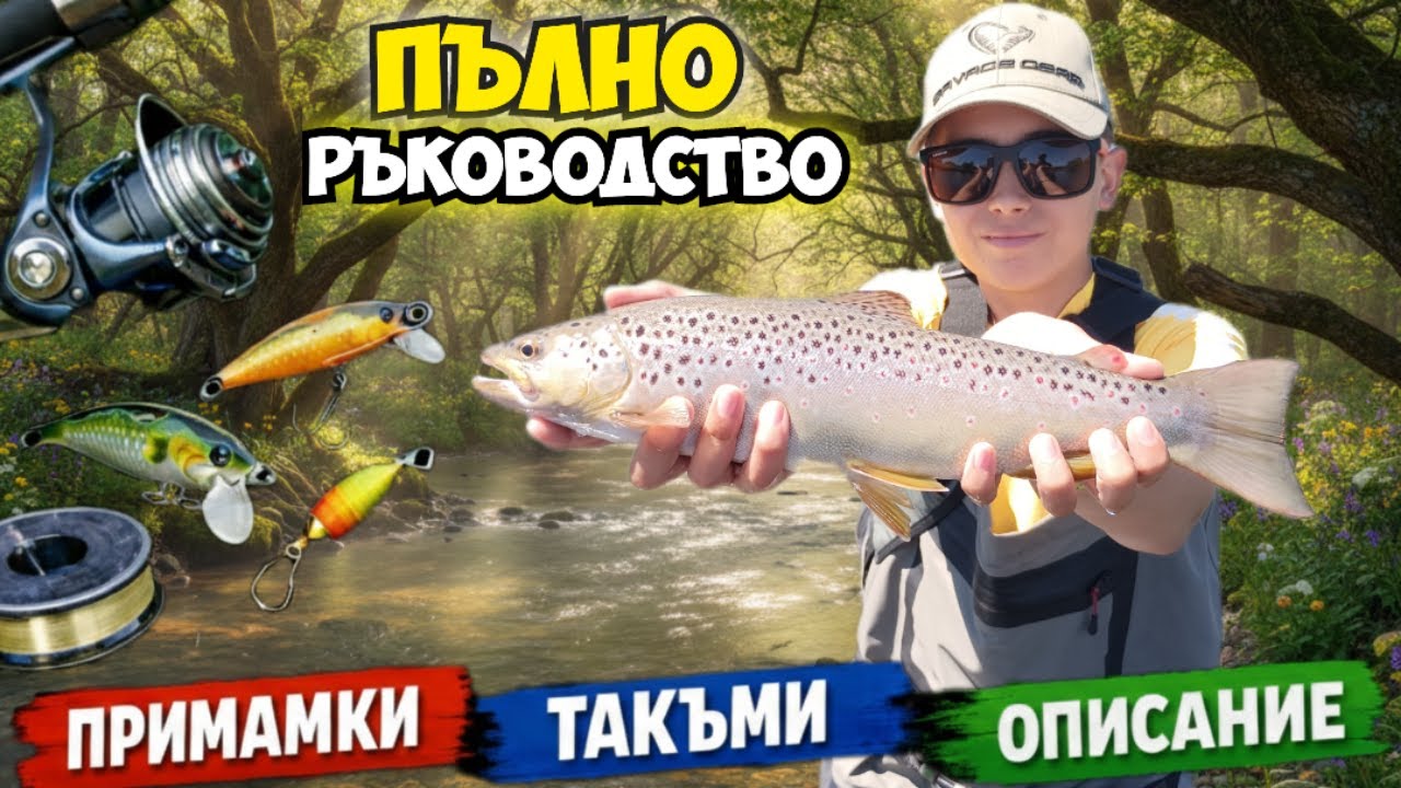 Балканската пъстърва – пълно спининг ръководство: примамки, такъми и екипировка