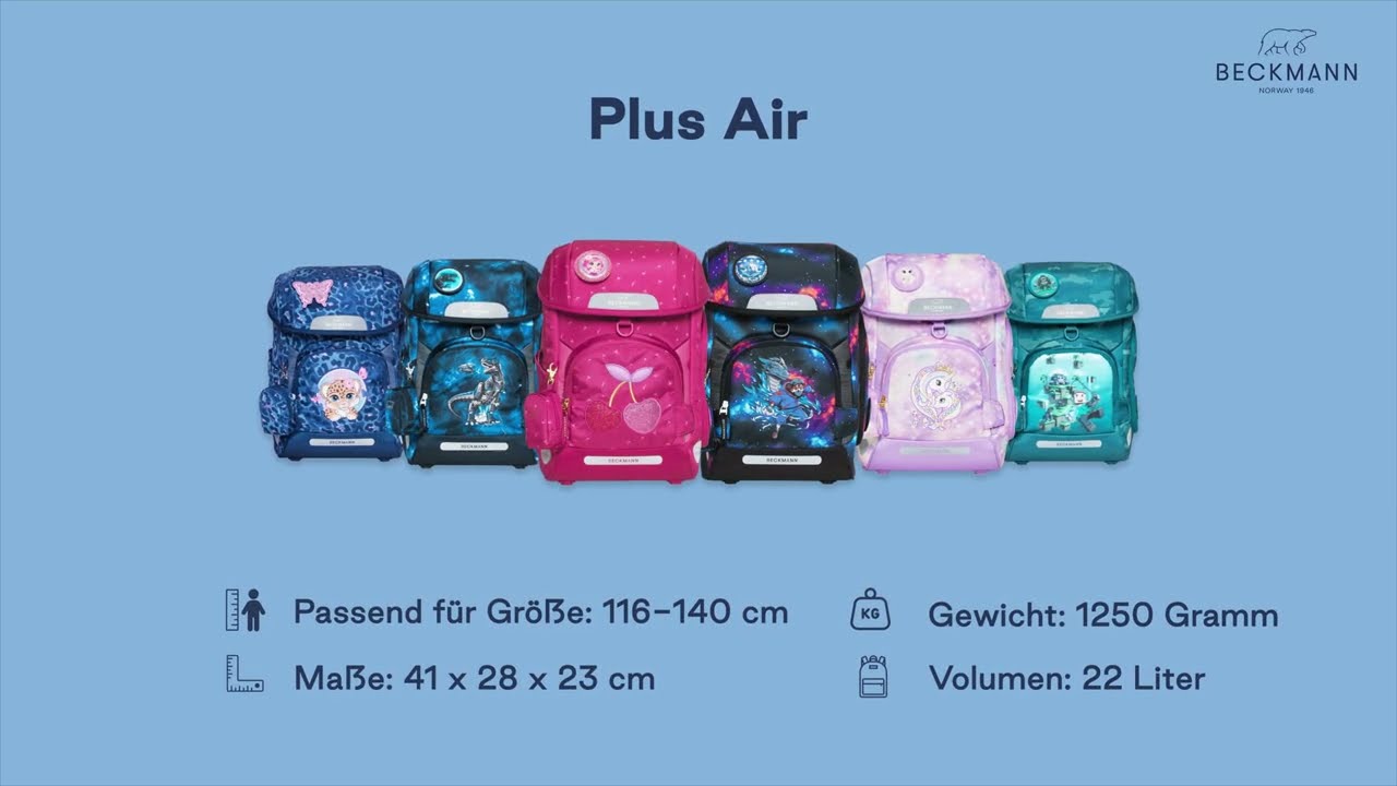 2025 - NEU - Plus Air Funktionen - Grundschule (mit Raum für Federmappe)