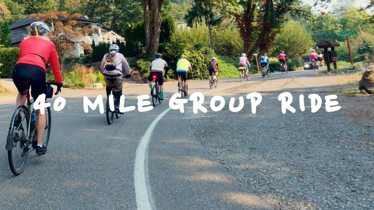 cycling 40 miles on a group ride