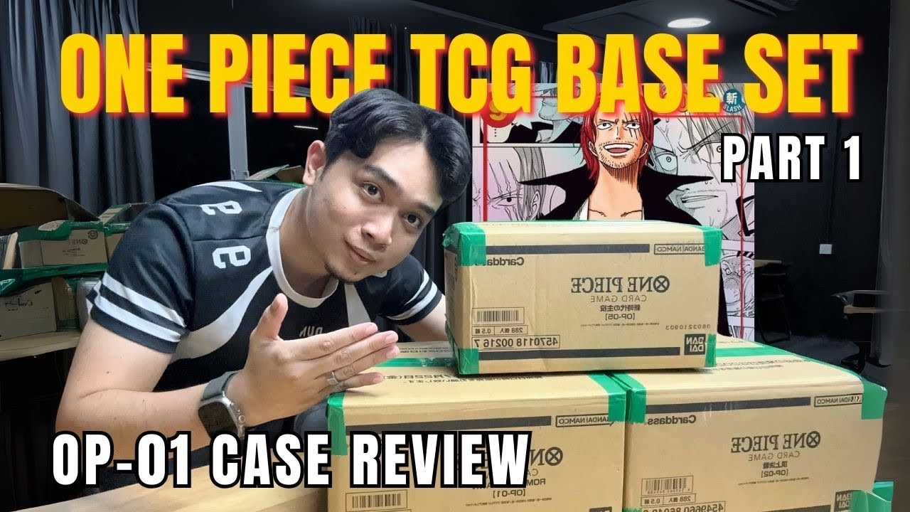 One Piece Card Game Base Set OP-01 Case Unboxing and Review ! Manga Shank