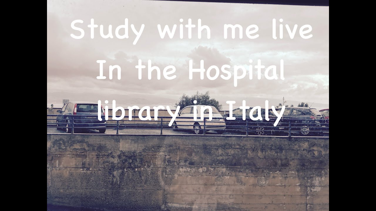 study with me live in hospital library|medical student in italy sicily|poloclinico G martino messina