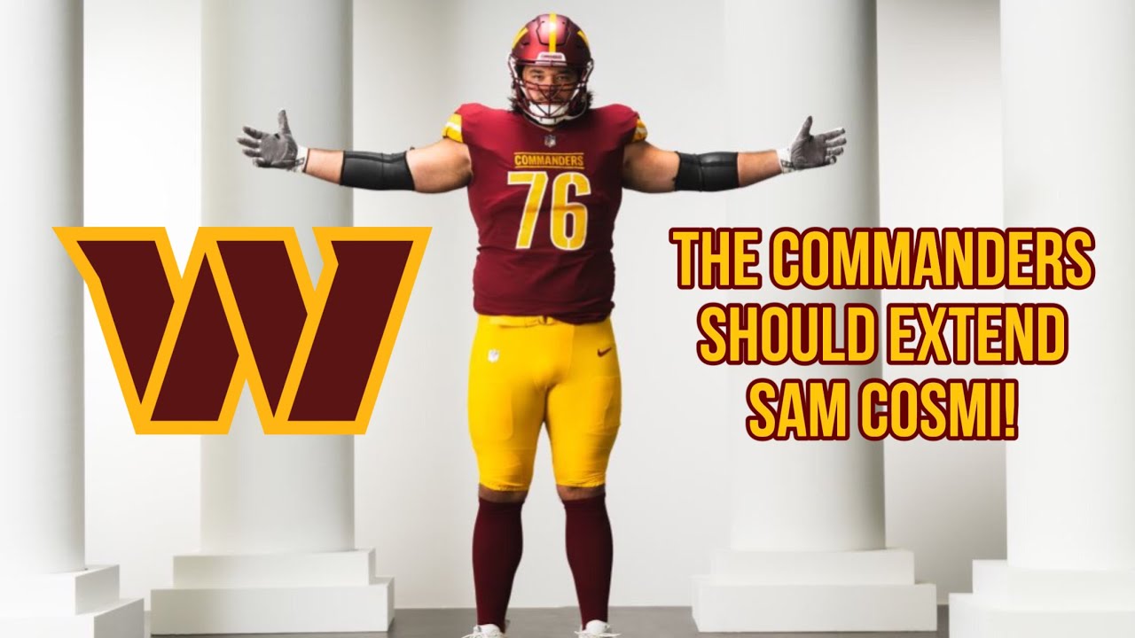 The Washington Commanders should get a contract extension done with G Sam Cosmi