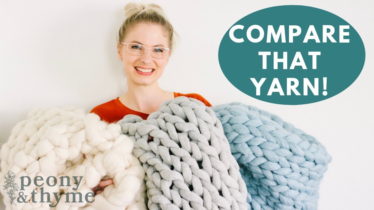 Watch Me Compare Three Different Giant Yarn Options!