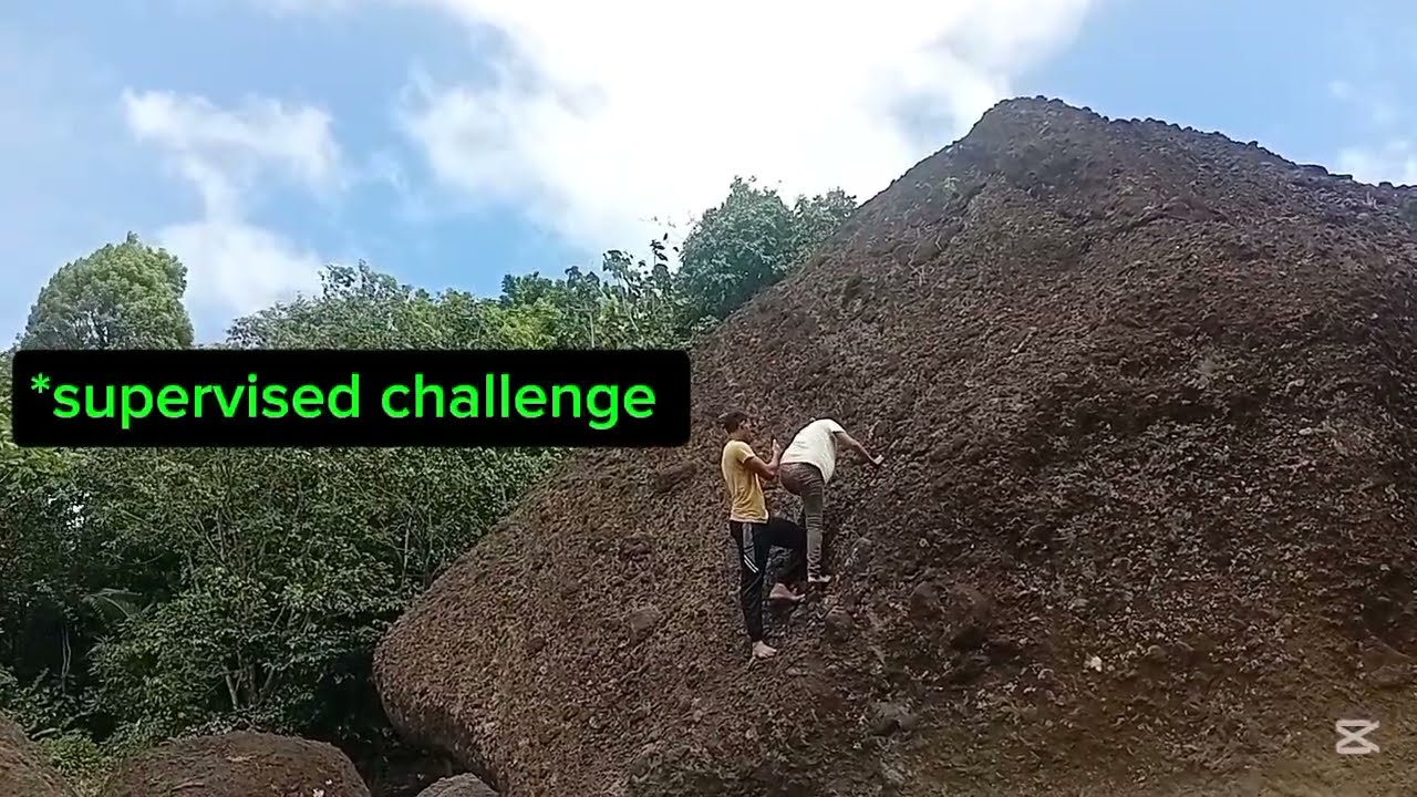 My First Climb of the Massive Rock at Concord River in Dominica