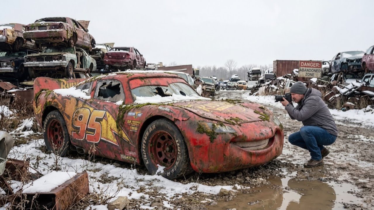 “Abandoned Lightning McQueen Found in a Junkyard — Full Restoration”