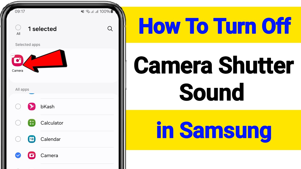 How To Turn Off Camera Shutter Sound In Samsung Galaxy Phone?