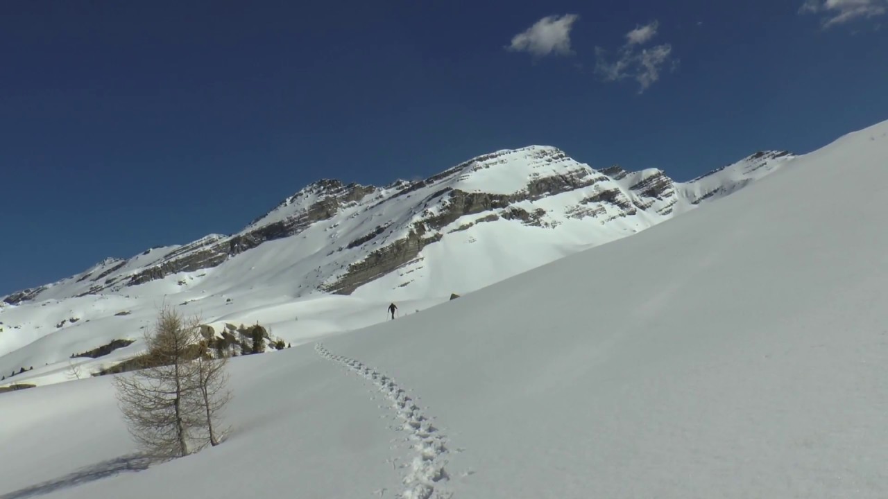 T&ecirc;te de l'Estrop - face nord par le Laverq.