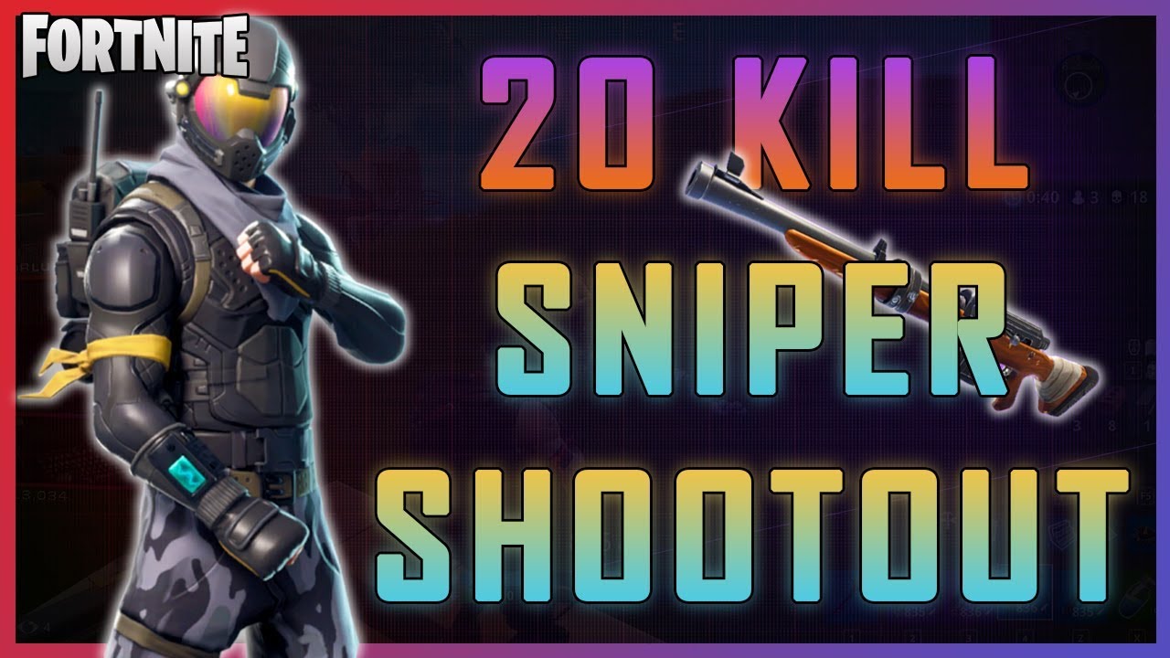 Fortnite - 20 Kill Sniper Shootout - March 2018 | DrLupo