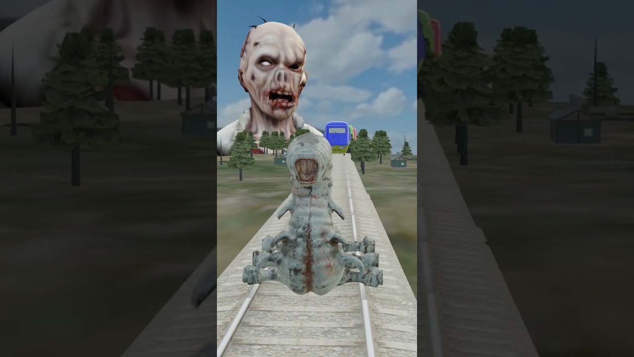 Train vs zombie BeamNG.Drive #beamng #beamngexperiments