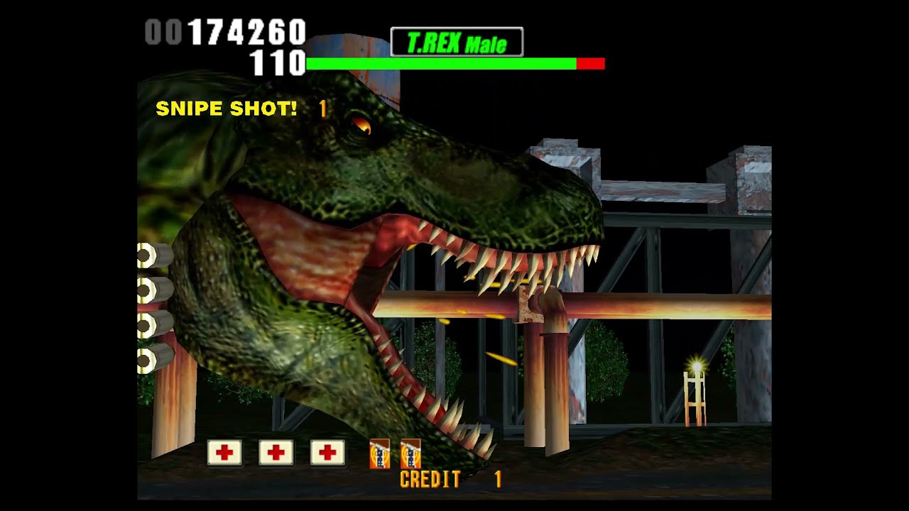 [Arcade]The Lost World Jurassic Park Complete Playthrough No Commentary