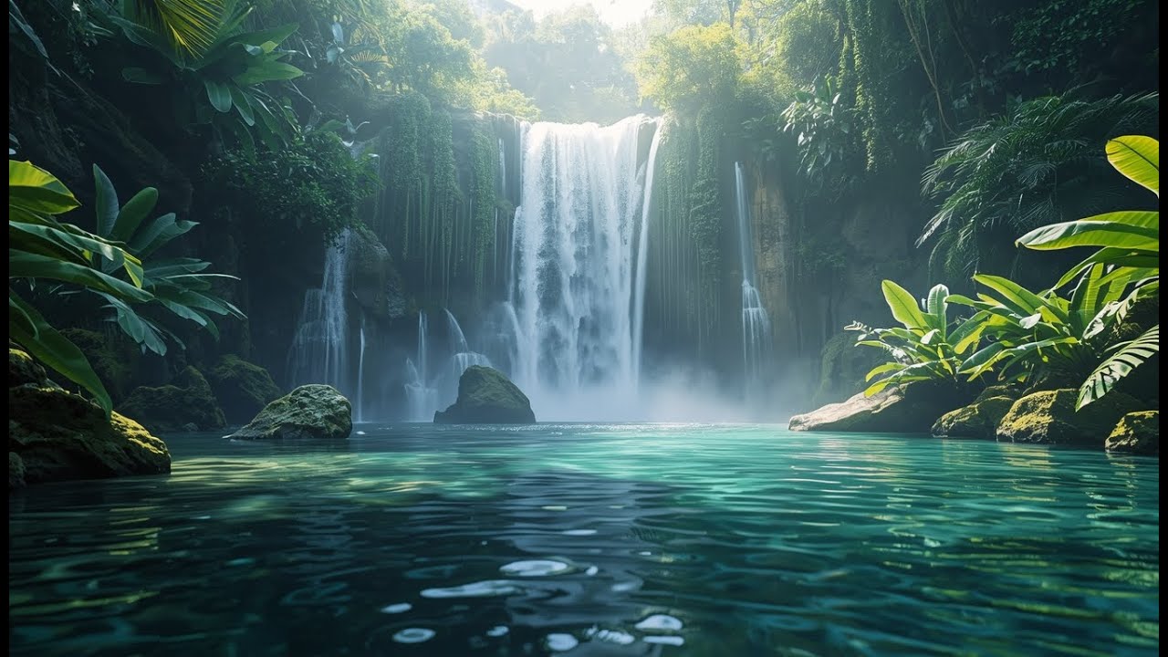 LIVE 24/7 💧 Relaxing Water Sounds with Soft Piano Music for Deep Relaxation
