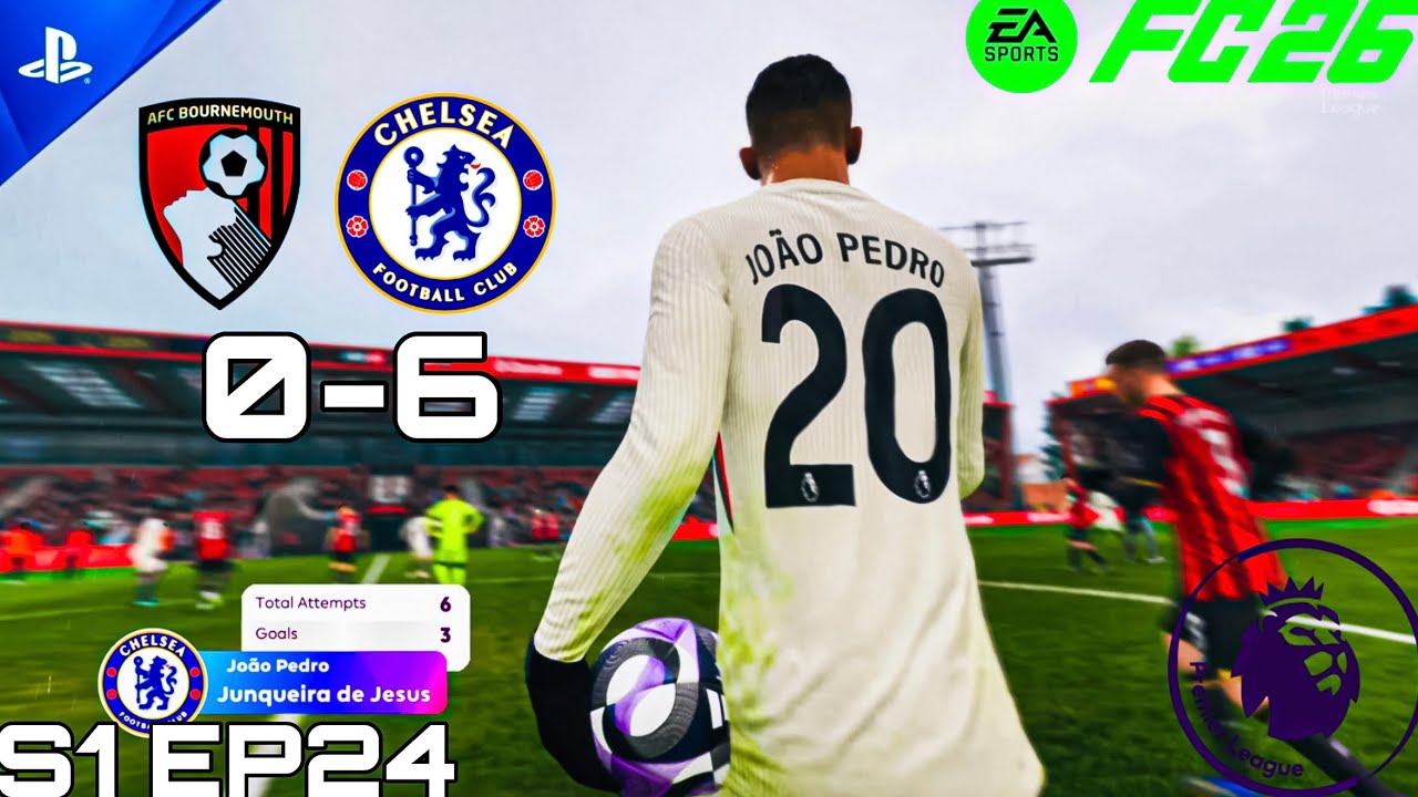 CHELSEA DESTROY BOURNEMOUTH 6-0! 😱 Joao Pedro HAT-TRICK | FC 26 Career Mode | EPL