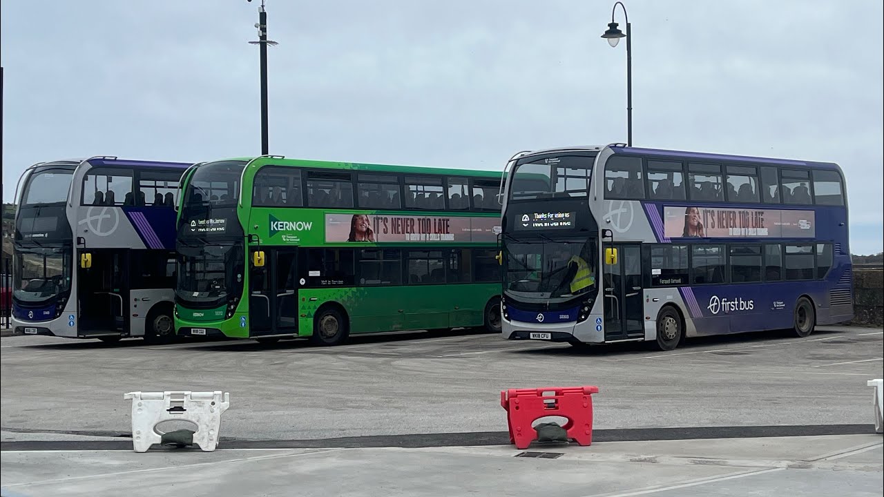 Last day or Kernow buses in Cornwall some last Kernow action at Penzance 14/02/2026
