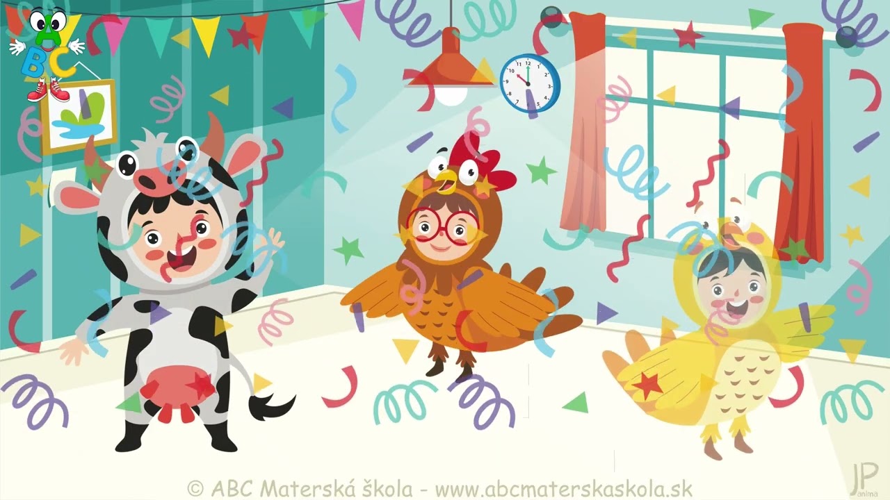 ABC Materská škola – Karneval pre deti | Veselá detská pieseň o maskách a zábave 🎭