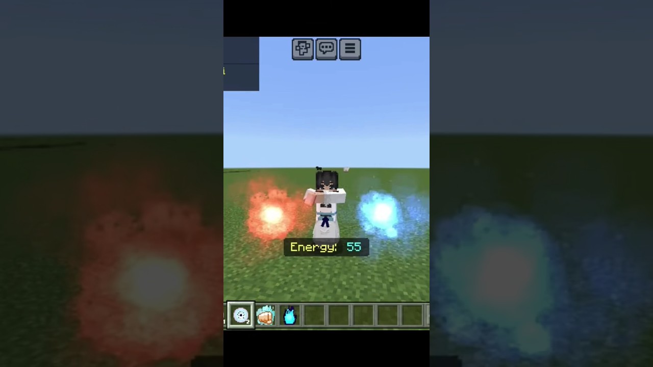 hollow purple gojo jujutsu kaisen addon mcpe #shorts #short #youtubeshorts