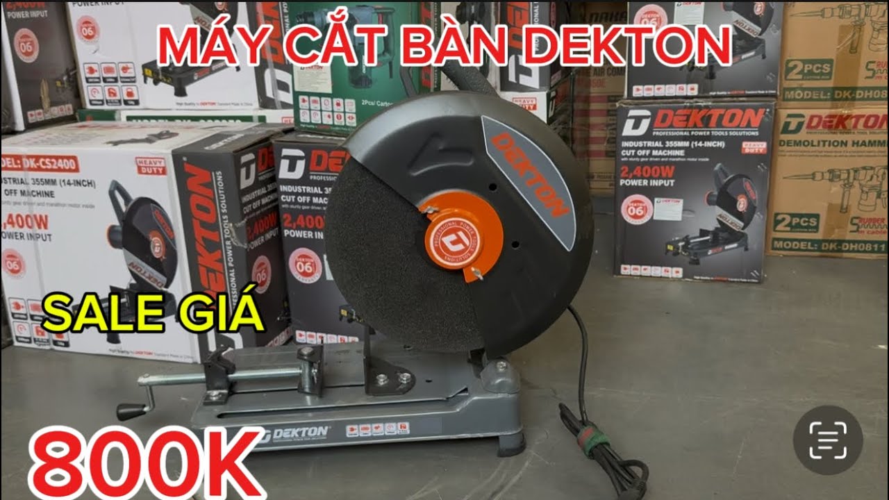 💥💥MÁY CẮT SẮT DEKTON CS2400W  CỰC TỐT,TẶNG KÈM LƯỠI CẮT 355MM HỖ TRỢ GIÁ CỰC TỐT 800K K MUA LÀ HẾT