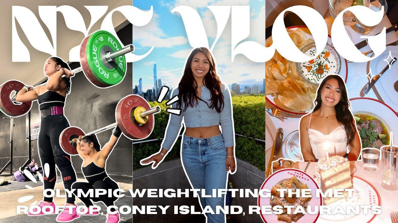 NYC Vlog 🩵 | Eyebrow Lamination, Coney Island & Olympic Weightlifting Prep | Memorial Day Weekend