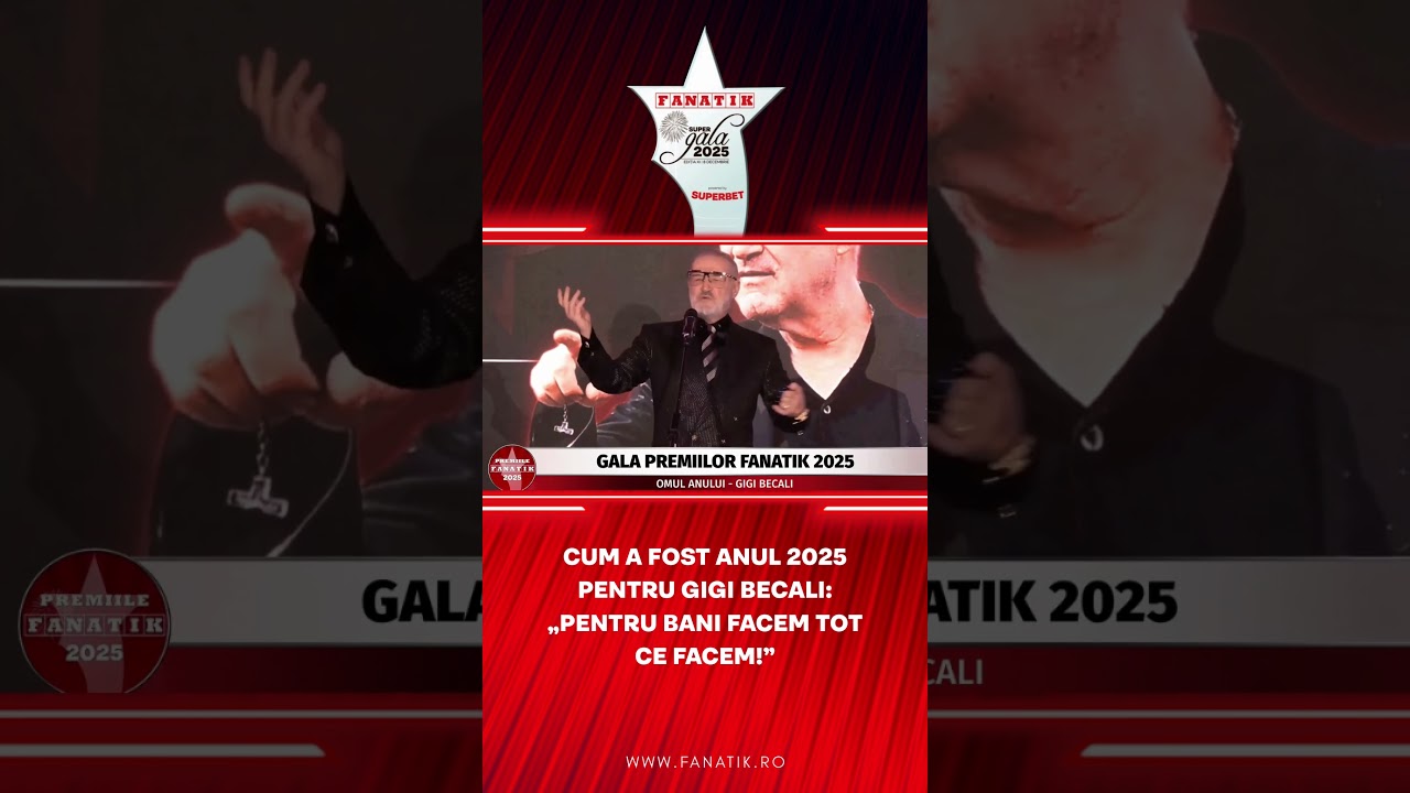 Cum a fost anul 2025 pentru Gigi Becali: „Pentru bani facem tot ce facem!”