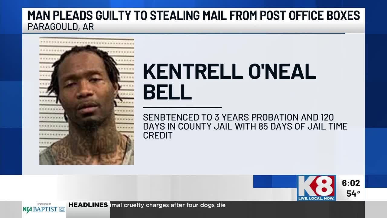 Man pleads guilty to stealing mail from Paragould post office boxes