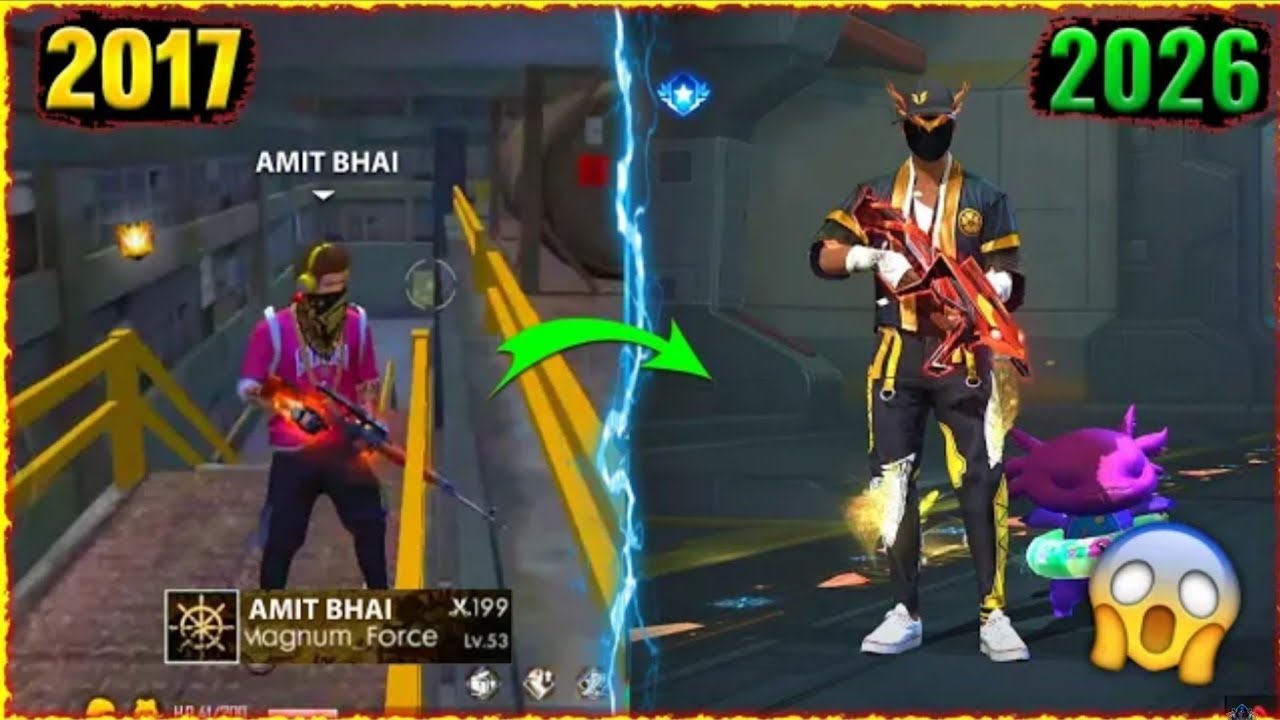 FREE FIRE PLAYER 2017 vs 2026 searching 2017 old id in 2026