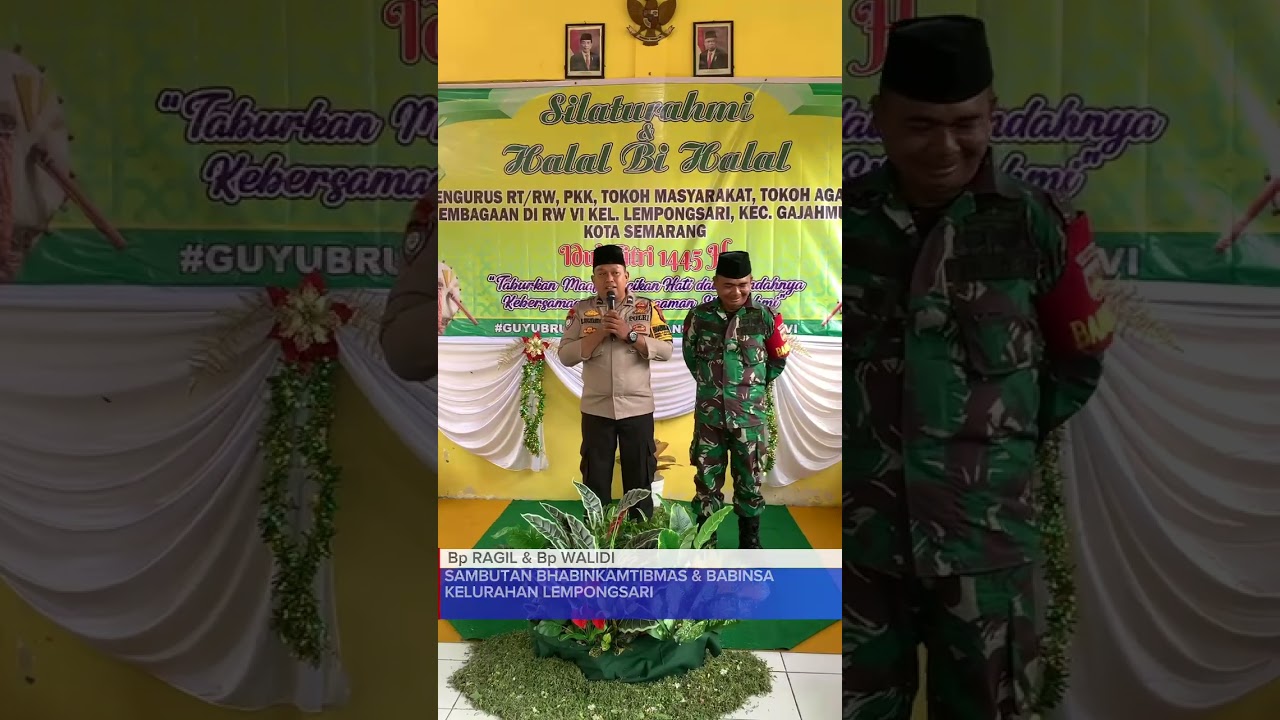 Halal Bi Halal 1445 H RW VI Lempongsari, Minggu 5 Mei 2024