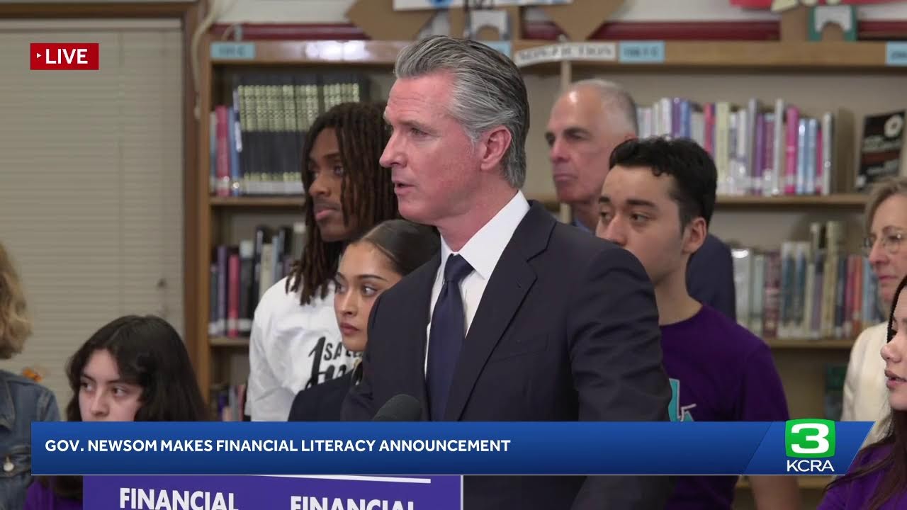 LIVE | Gov. Newsom makes financial literacy announcement, could address Cesar Chavez allegations