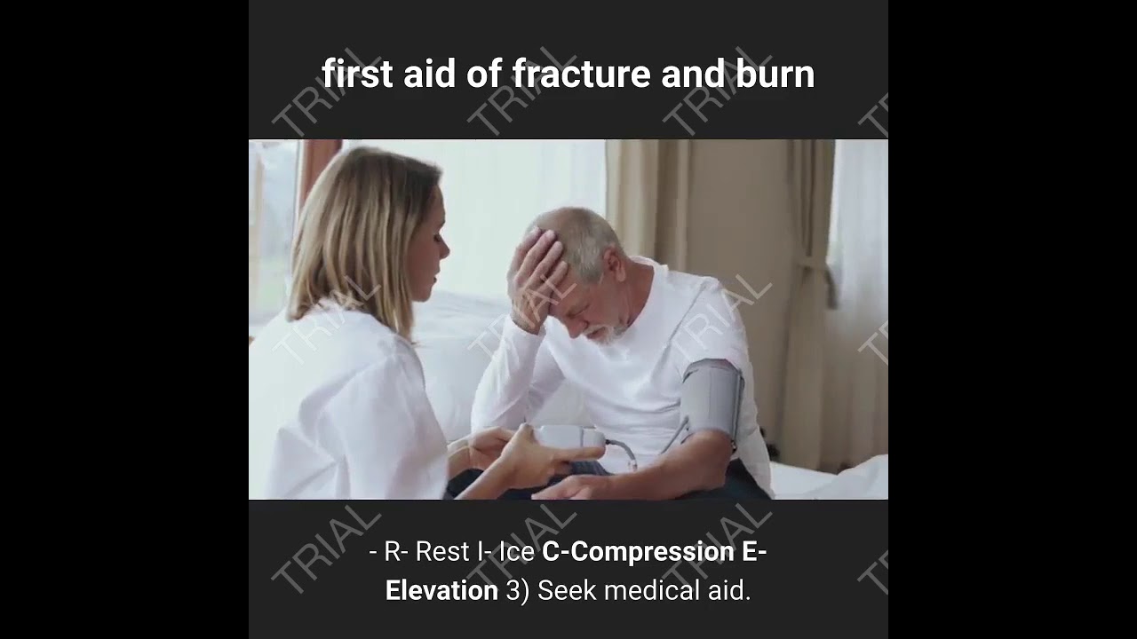 first aid of fracture and burn
