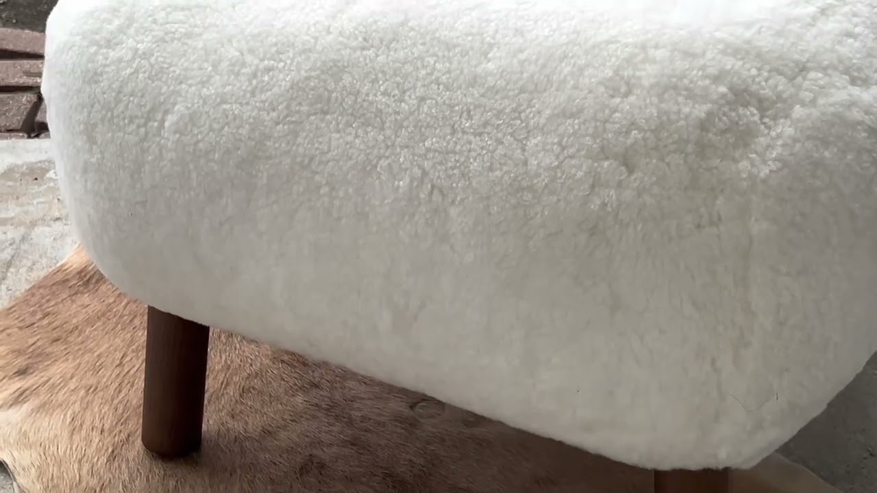 Genuine Sheepskin Stool | Ultra Soft, Cozy & Timeless Home Accent