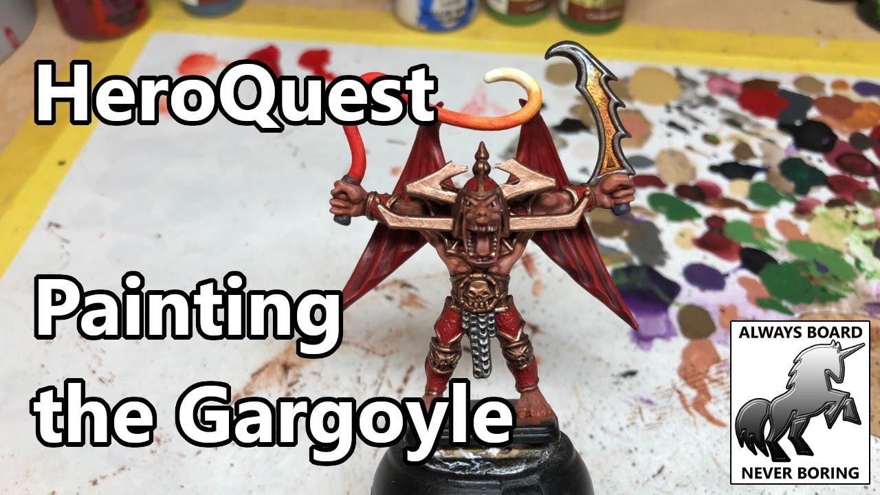 How to Paint the HeroQuest Gargoyle (Bloodthirster) | HeroQuest Painting Guide | Restoration Project
