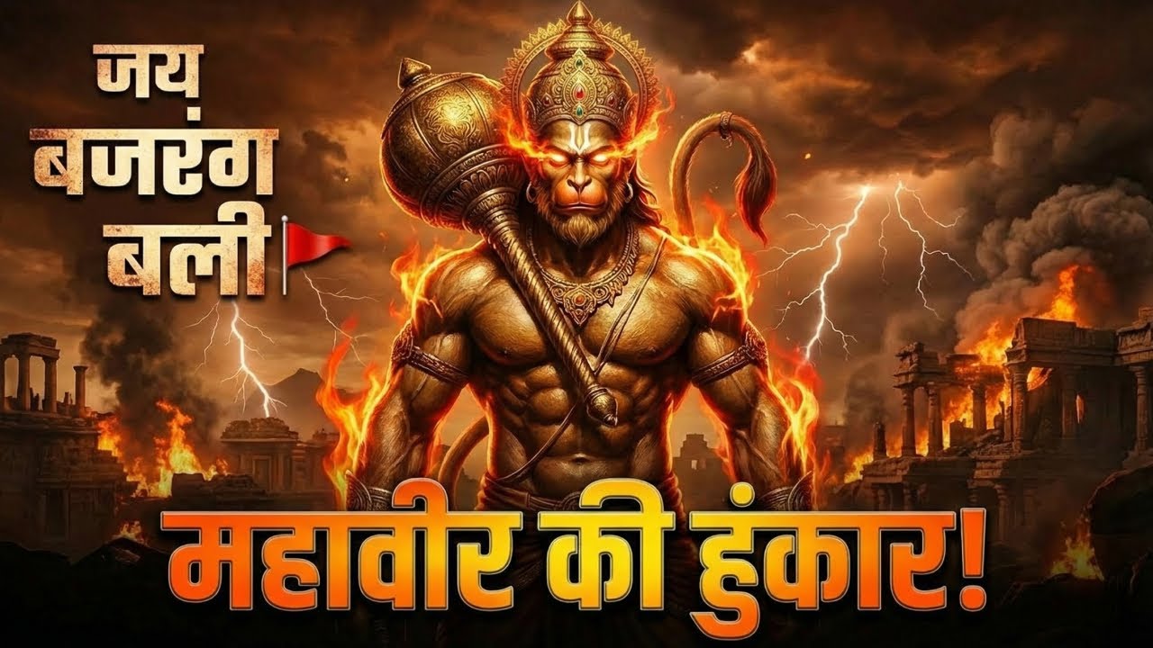 जय जय हनुमान | Mahaveer Hanuman Song 🔥 | Bajrang Bali Powerful Devotional