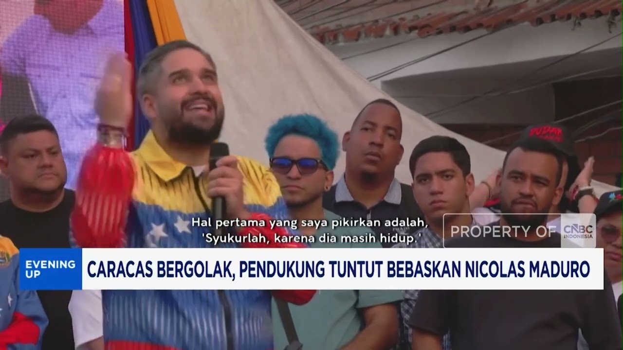 Caracas Bergolak, Pendukung Tuntut Pembebasan Nicolas Maduro