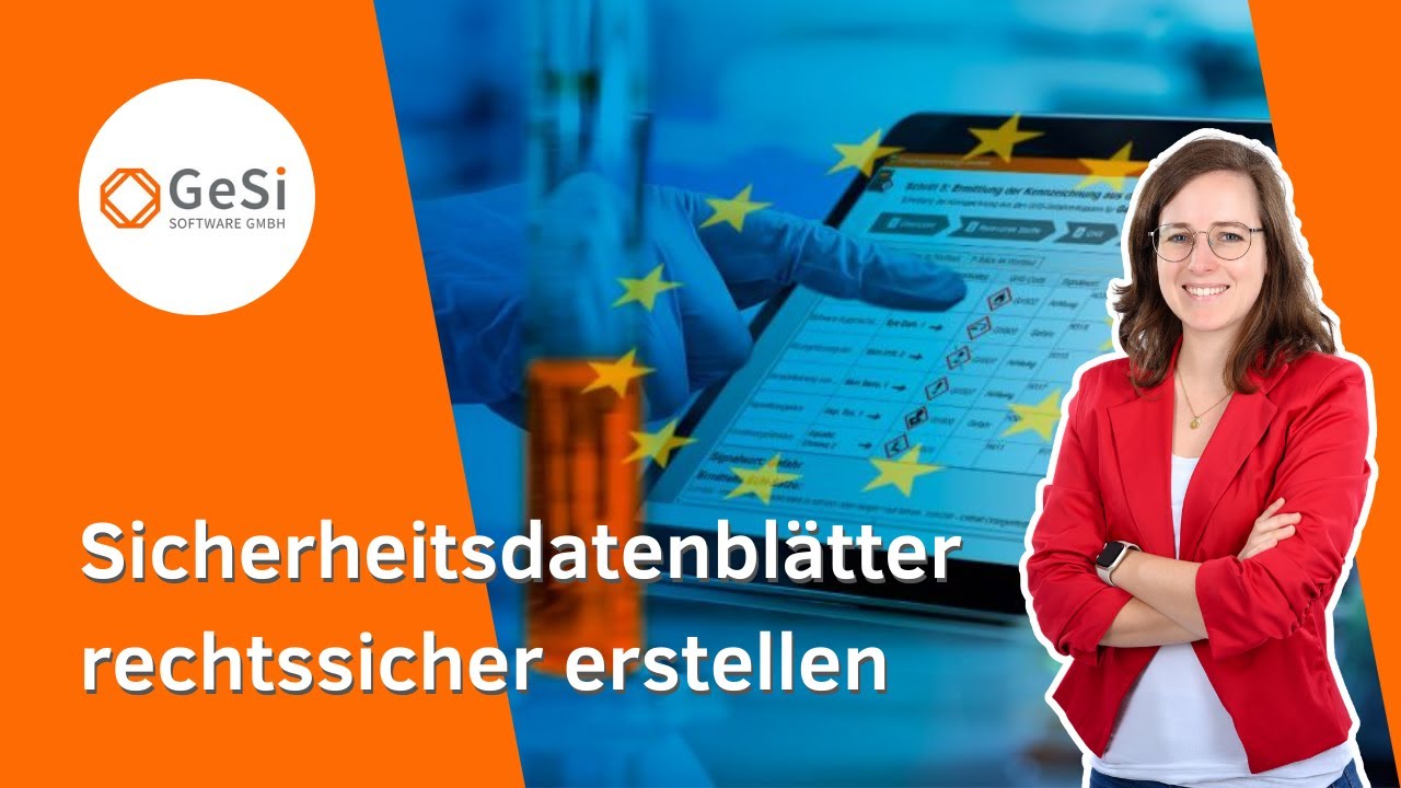 Sicherheitsdatenblätter erstellen mit GeSi³ SDB-Profi Software