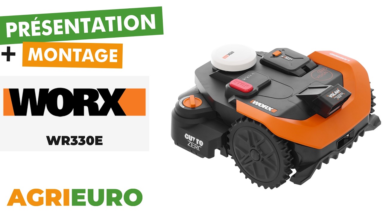 Worx Landroid Vision Cloud WR330E - Robot tondeuse - Présentation et montage