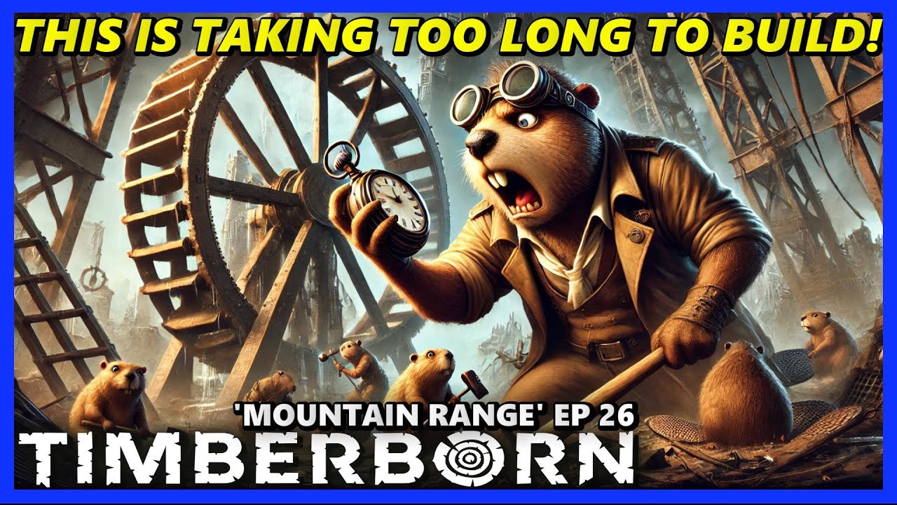 Have I underestimated this HUGE WATERWHEEL PROJECT? - TIMBERBORN Update 6 HARD Ep 26