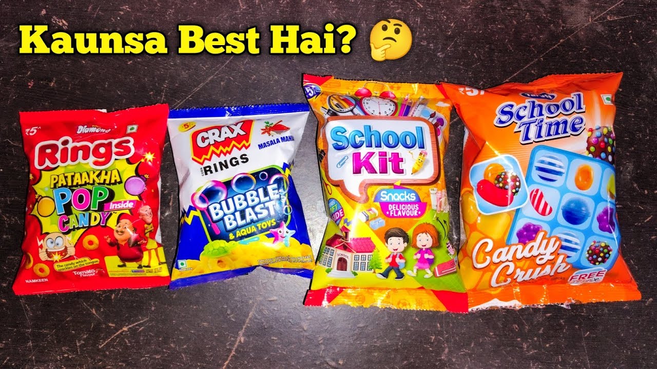 ₹5 Snacks Battle Which Is the Best? कुरकुरे में क्या निकला 😍