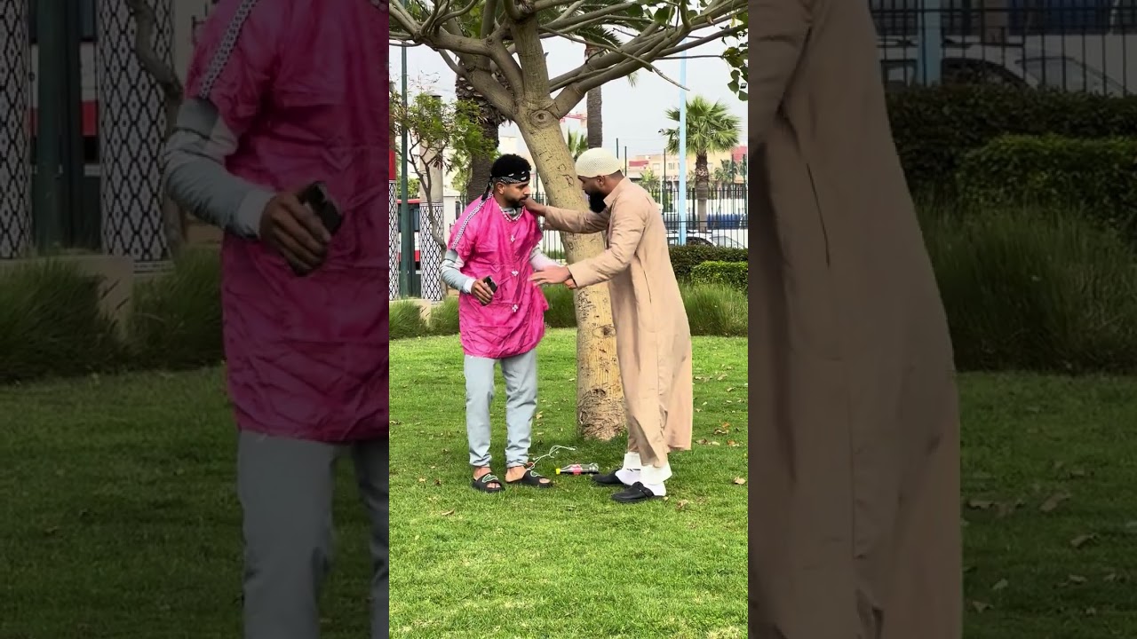 #مضحك لحية شربتو مونادة فيها شراب في شعبان تعرى عليا 😂
