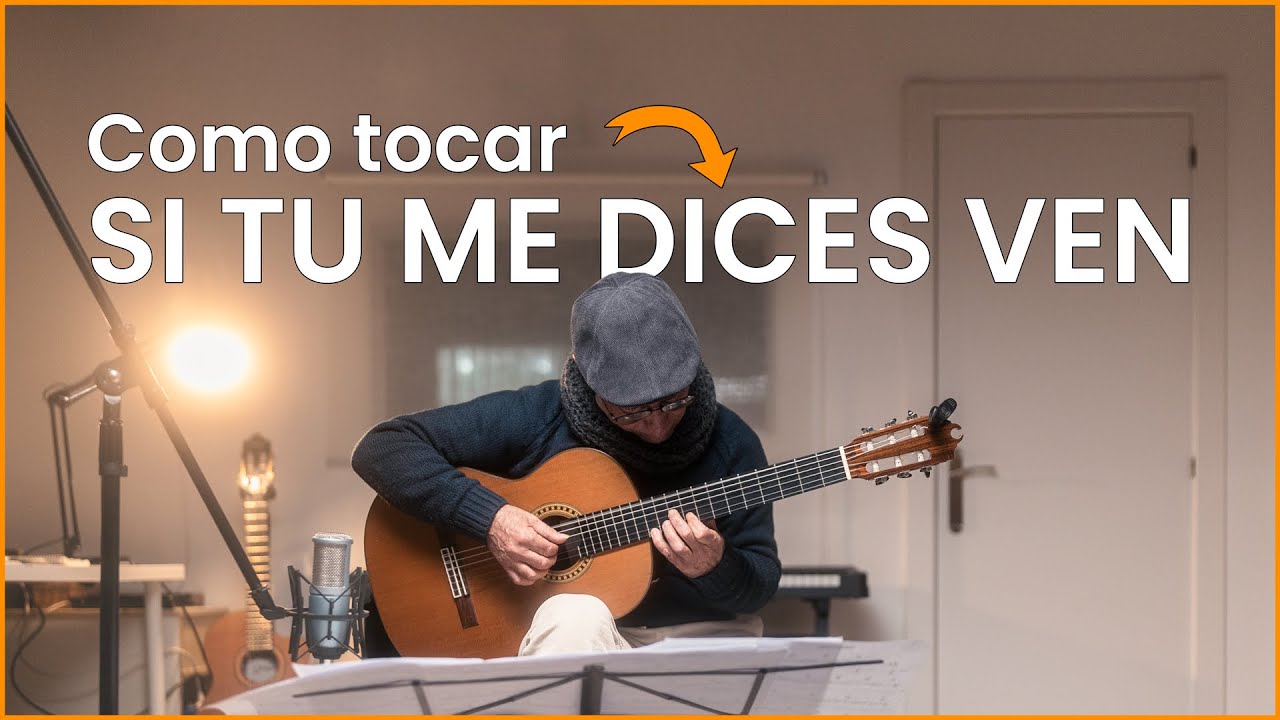 Como tocar SI TU ME DICES VEN en Guitarra 🎸 Los panchos🧐 TABS & Acordes