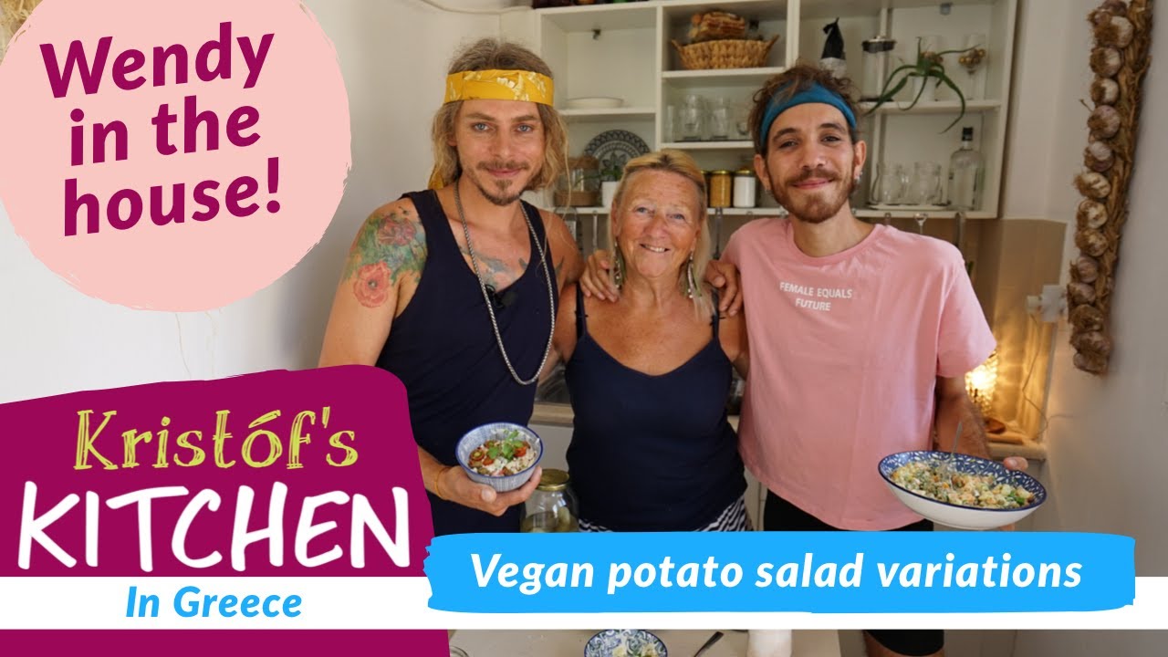 Vegan potato salad variations - Nimi&Kristóf’s Kitchen in Greece