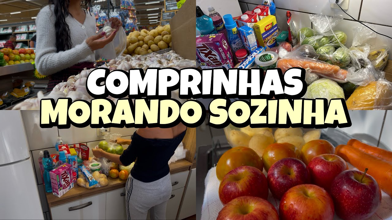 COMPRINHAS E ORGANIZAÇÃO PRA SEMANA | MORANDO SOZINHA ✨