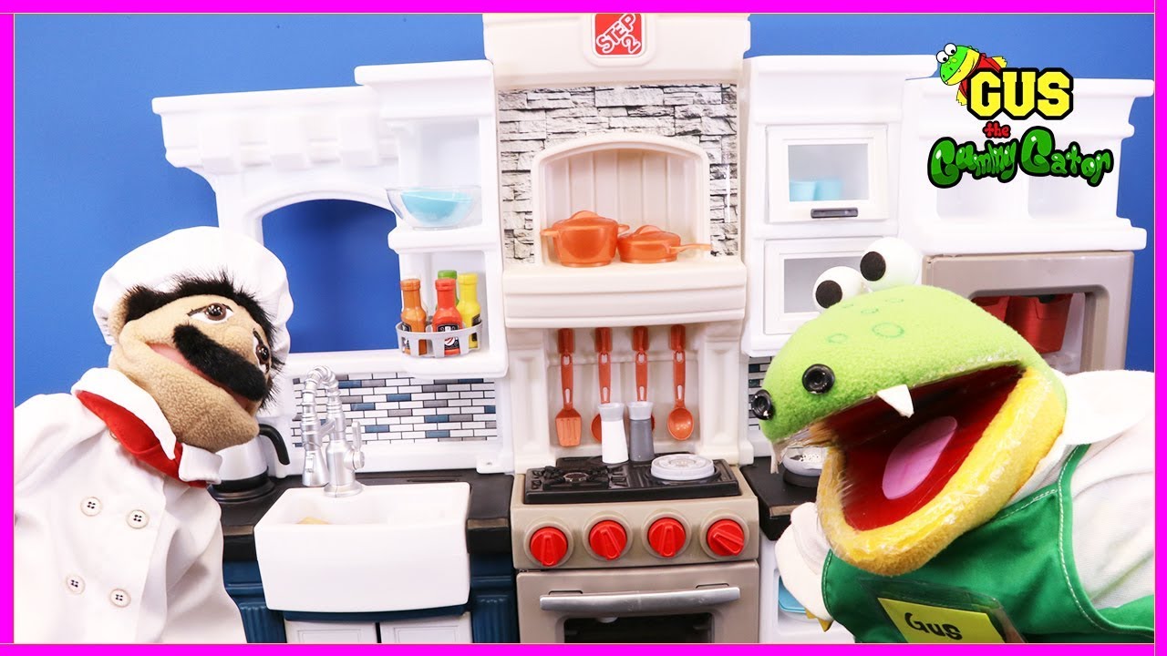 Learn Manners with PRETEND PLAY FOOD TOYS Cooking Kitchen!