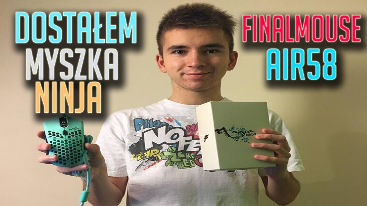 MYSZKA NINJY - FINALMOUSE AIR58 NINJA CHERRY BLOSSOM BLUE - TEST PL