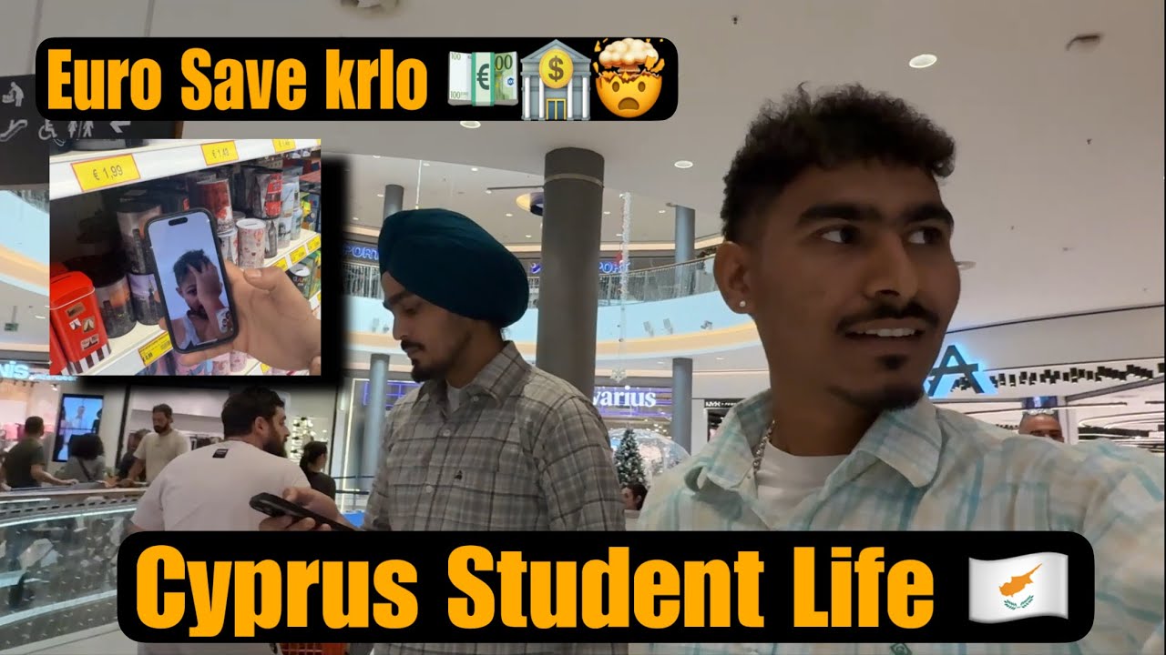 Euro 💶 Save Krn Lyi Leya Piggybank 💶🏦🥵|| Cyprus Jambo Market || Cyprus Student Life 🇨🇾||