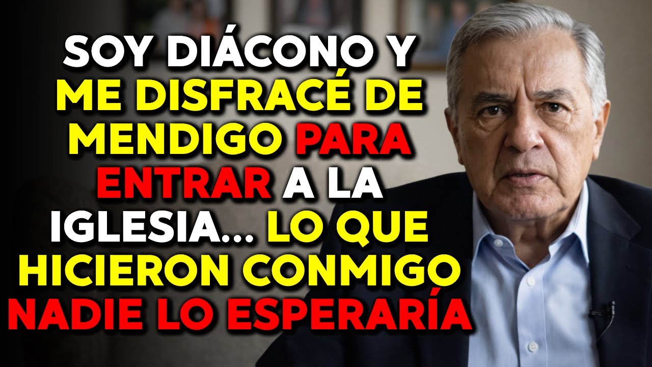 Soy diácono y me disfracé de mendigo para entrar a la iglesia… nadie esperaba lo que me hicieron