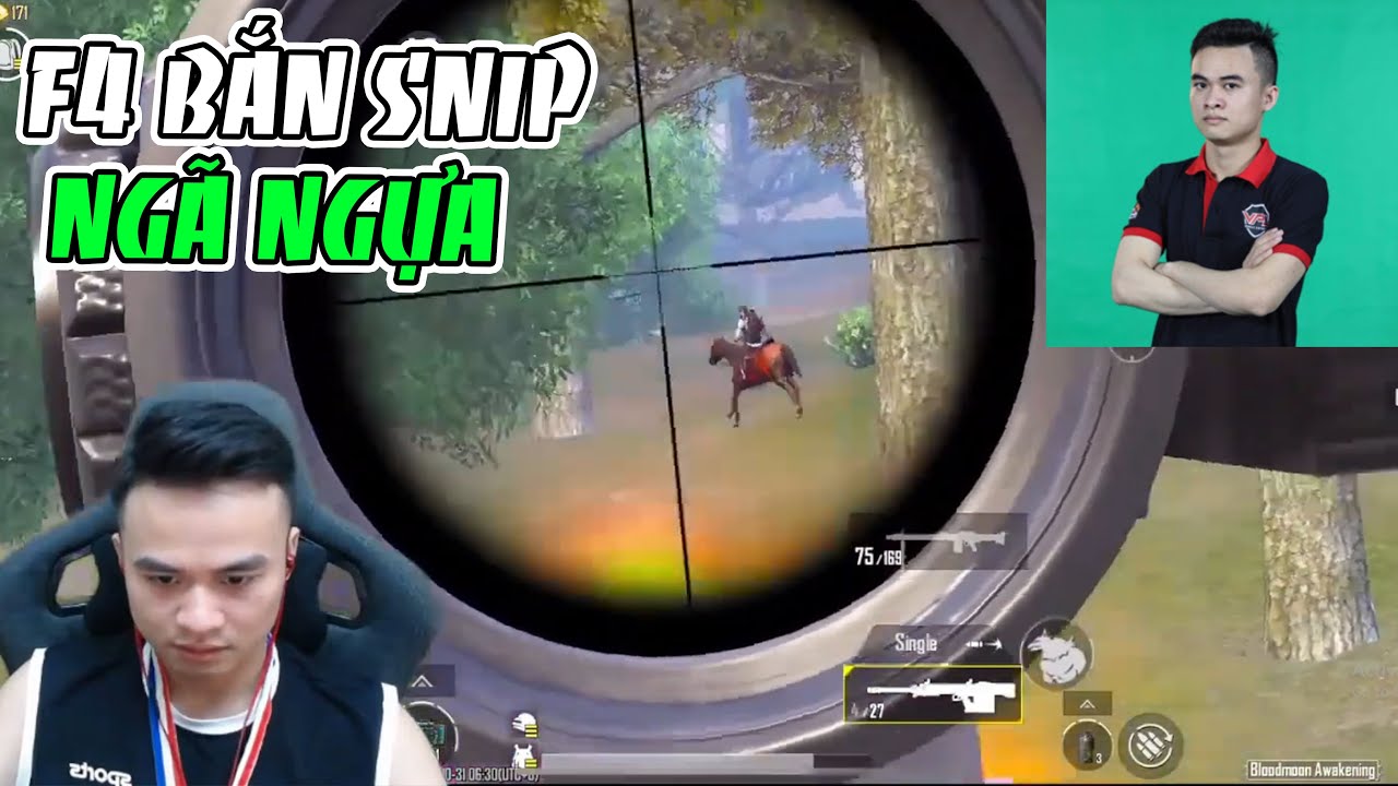 F4 Gaming | BẮN SNIP ĐÚNG 1 VIÊN LÀ NGÃ NGỰA | PUBG Mobile
