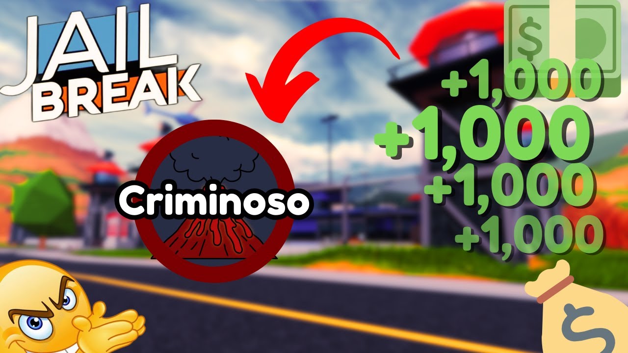 💰FARMEI MUITO DINHEIRO SENDO CRIMINOSO NO JAILBREAK!