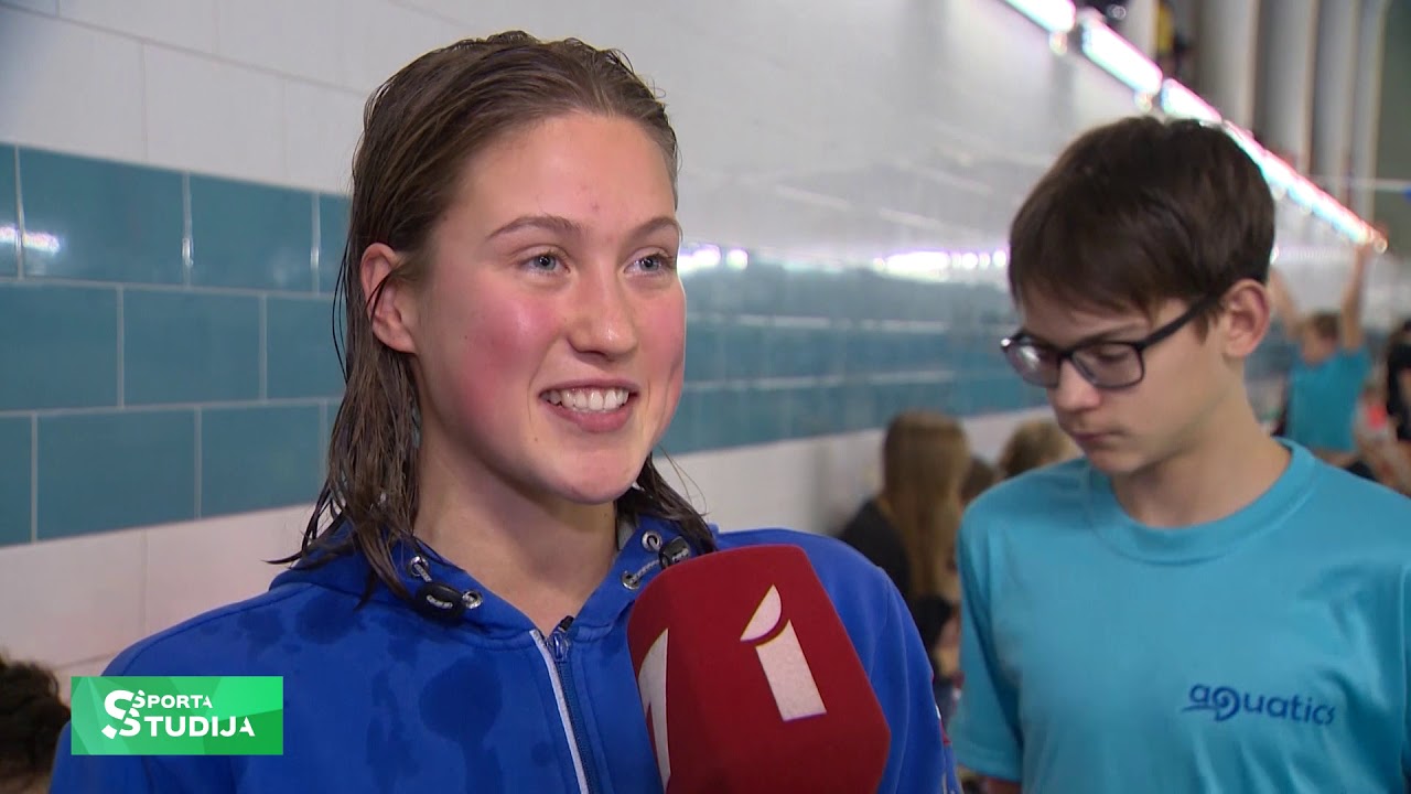 Ieva Maļuka labo vecāko Latvijas rekordu peldēšanā