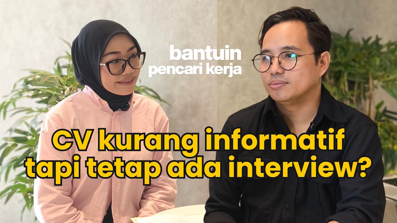 Dapet interview dengan CV seadanya. baiknya begini...- Bantuin Pencari Kerja- Siti with Teddy Diego